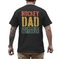 Hockey Dad Shirt Men Fathers Day Hockey Dad Men's Back Print T-Shirt