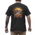 We Hooked The Best Papa Ever Fishing Dad Papa's Day Men's Back Print T-Shirt