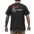 Husband Dad Firepit Master Hero Men's Back Print T-Shirt