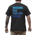 Husband Dad Pool Guy Legend Men Men's Back Print T-Shirt