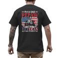 I'm Dad Pepaw Veteran Nothing Scares Me Father's Day Men's Back Print T-Shirt