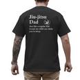 Jiu Jitsu Dad BJJ Definition Men's Back Print T-Shirt