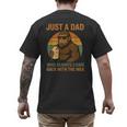 Just A Dad Who Always Came Back With The Milk Bigfoot Men's Back Print T-Shirt