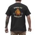Kinda Fit Sorta Fat Gym Dad BOD Workout Apparel Men's Back Print T-Shirt