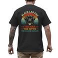 Labrador Retriever Dad Black Lab Dad Men's Back Print T-Shirt