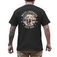 Labrador Retriever Dog Dad Men's Back Print T-Shirt