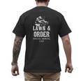 Lawn & Order Special Mowing Unit Dad Joke Lawn Mower Men's Back Print T-Shirt