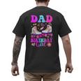 Let's Roll Dad Of The Birthday Girl Roller Skate Birthday Men's Back Print T-Shirt