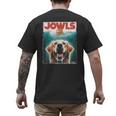Light Golden Retriever Jowls Top Paws Cream Lab Dog Mom Dad Men's Back Print T-Shirt