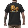 Lion Dad Like Father Like Son Lions Lovers Fathers Day Men's Back Print T-Shirt