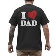 I Love Dad Men's Back Print T-Shirt