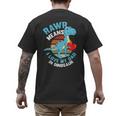 I Love My Dad Rawr Dinosaur Fathers Day Dino Toddler Boy Men's Back Print T-Shirt