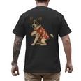 I Love Dad Tattoo Rat Terrier Dad Men's Back Print T-Shirt