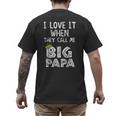 i Love It When You Call Me Big Papa Shirt Hip Hop Rap Dad Men's Back Print T-Shirt