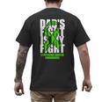 Lymphoma Cancer Awareness Lime Green Ribbon Dad's Fight Men's Back Print T-Shirt