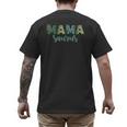 Mama Saurus Dinosaur Birthday Mom Dad Birthday Boy T-Rex Men's Back Print T-Shirt
