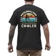 Man's Pickleball Dad Like A Regular Dad But Cooler Men's Back Print T-Shirt