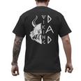Men Celtic Norse Mythology Viking Dad Men's Back Print T-Shirt