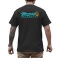 Mermaid Security Birthday Party Matching Dad Boys Men's Back Print T-Shirt
