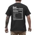 Miftees Fathers Day Tees Dad Nutrition Facts Men's Back Print T-Shirt