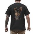 Miniature Pinscher Shirt Dog Mom Dad Tshirt Love Puppy Pet Men's Back Print T-Shirt