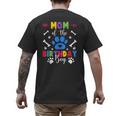 Mom And Dad Mom Of The Birthday Boy Dog Paw Family Matching Men's Back Print T-Shirt