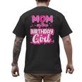 Mom And Dad Birthday Girl Family Matching Party Decorations Men's Back Print T-Shirt