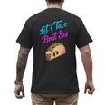Mom Dad Let's Taco Bout Sex Gender Reveal Party Men's Back Print T-Shirt