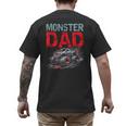 Monster Truck Dad Father's Day Men Men's Back Print T-Shirt