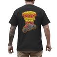 Monster Truck Dad Hot Red Graffiti Style Men's Back Print T-Shirt