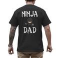Ninja Dad Tshirt Ninja Shirt Ninja Tshirts Father Men's Back Print T-Shirt