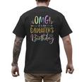 OMG It's My Daughter's Birthday Happy Bday Tie Dye Mom Dad Small Men's Back Print T-Shirt