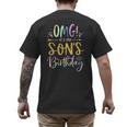 OMG It's My Son's Birthday Happy Bday Tie Dye Mom Dad Men's Back Print T-Shirt OMG It's My Son's Birthday Happy Bday Tie Dye Mom Dad Men's Back Print T-Shirt