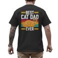 Orange Cat Best Cat Dad Ever Orange Tabby Cat Men's Back Print T-Shirt Orange Cat Best Cat Dad Ever Orange Tabby Cat Men's Back Print T-Shirt