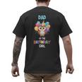 Owl Dad Birthday Party Dad Of The Birthday Girl Owl Men's Back Print T-Shirt Owl Dad Birthday Party Dad Of The Birthday Girl Owl Men's Back Print T-Shirt