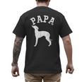 Papa ITALIAN GREYHOUND For Dad Men's Back Print T-Shirt