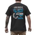 My Papa Lives In Heaven Shirt Memorial Day Papa Dad Grandpa Men's Back Print T-Shirt