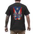 Papi Puerto Rican Dad Puerto Rico Pride Boricua Father's Day Men's Back Print T-Shirt