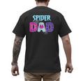 Parents Mom Spider Dad Matching Family Birthday Men's Back Print T-Shirt
