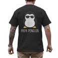 Penguin Papa Father's & Cute Dad Men's Back Print T-Shirt