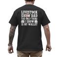 Pig Show Dad Pig Show Father Men's Back Print T-Shirt