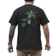 Plant Dad Plant Mom Grow Monstera Adansonii Urban Gardener Men's Back Print T-Shirt Plant Dad Plant Mom Grow Monstera Adansonii Urban Gardener Men's Back Print T-Shirt