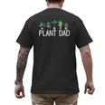 Plant Dad Potted Plant Lover Gardening Plant Guy Men's Back Print T-Shirt