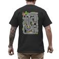 Play Cars On Dad's Back Shirt Kids And Fathers Play Men's Back Print T-Shirt