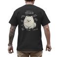 Pomeranian Anatomy Cute Pet Pom Mom Dog Dad For Men Women Girls Kids Men's Back Print T-Shirt