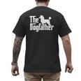 Poodle The Dogfather Cool Dog Daddy Dad Papa Father Men Kids Men's Back Print T-Shirt
