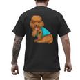 Poodle I Love Dad Tattoo Apparel Dog Dad Dads For Men Women Men's Back Print T-Shirt