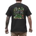 Potted Plant Dad Men's Back Print T-Shirt