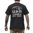 Promoted To Dad Again Est 2026 Vintage Dad Men's Back Print T-Shirt