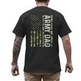 Proud Army Dad United States USA Flag For Father's Day Men's Back Print T-Shirt